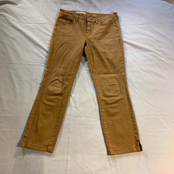 Free People Denim - Anthropologie Pilcro Letterpress Rust Crop Jeans